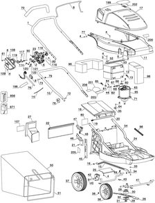 Page A Diagram and Parts List for CMM1200 Type 4 Black and Decker Lawn Mower